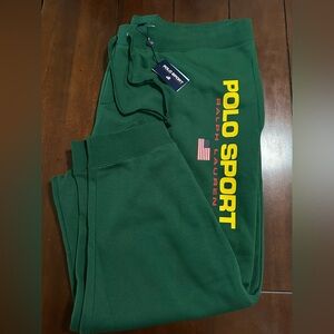 Polo Sport Ralph Lauren Men's Green Fleece Jogger Pants Size 6XB NEW. $138